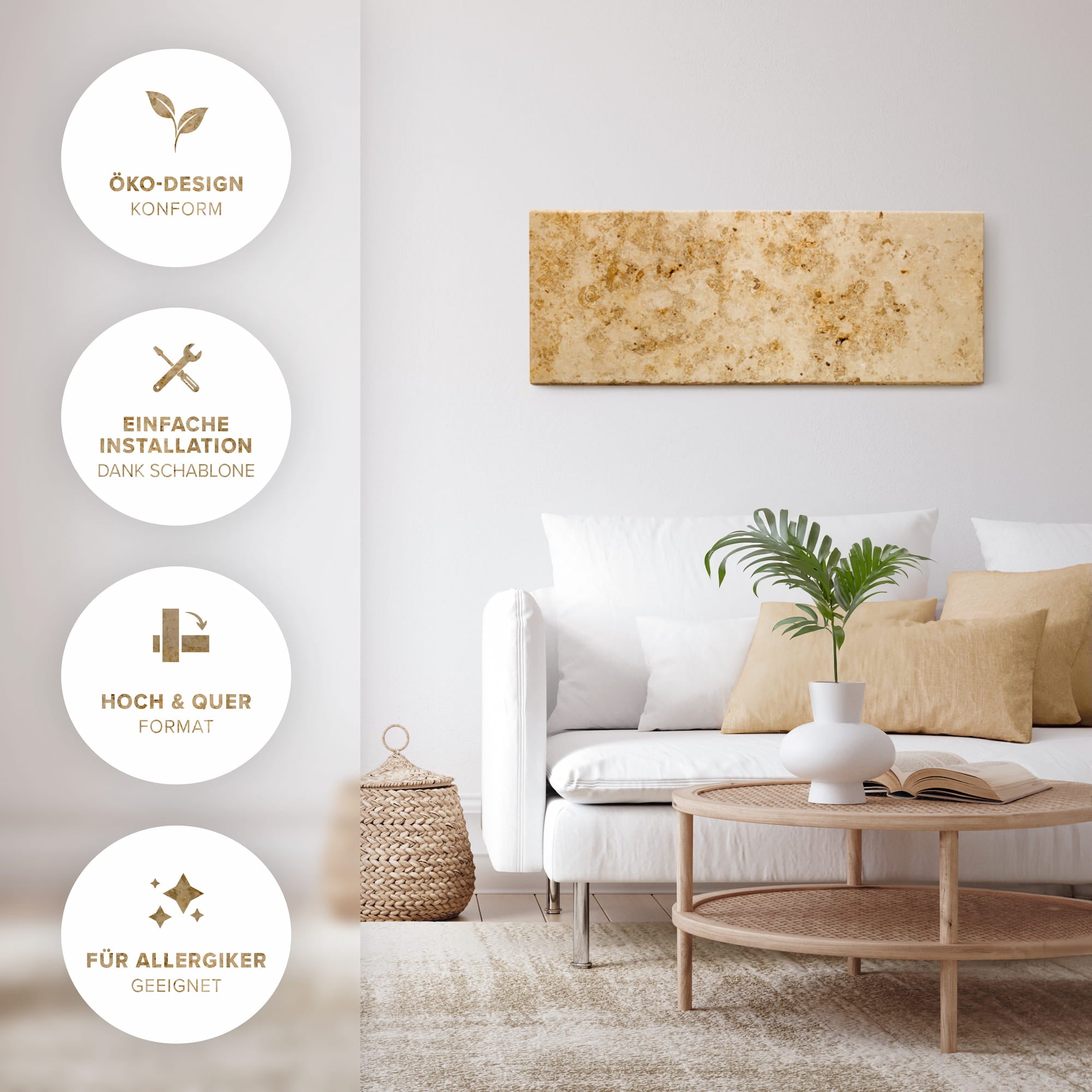 Riscaldamento a infrarossi in marmo 800 watt - Limponite (B -Goods)