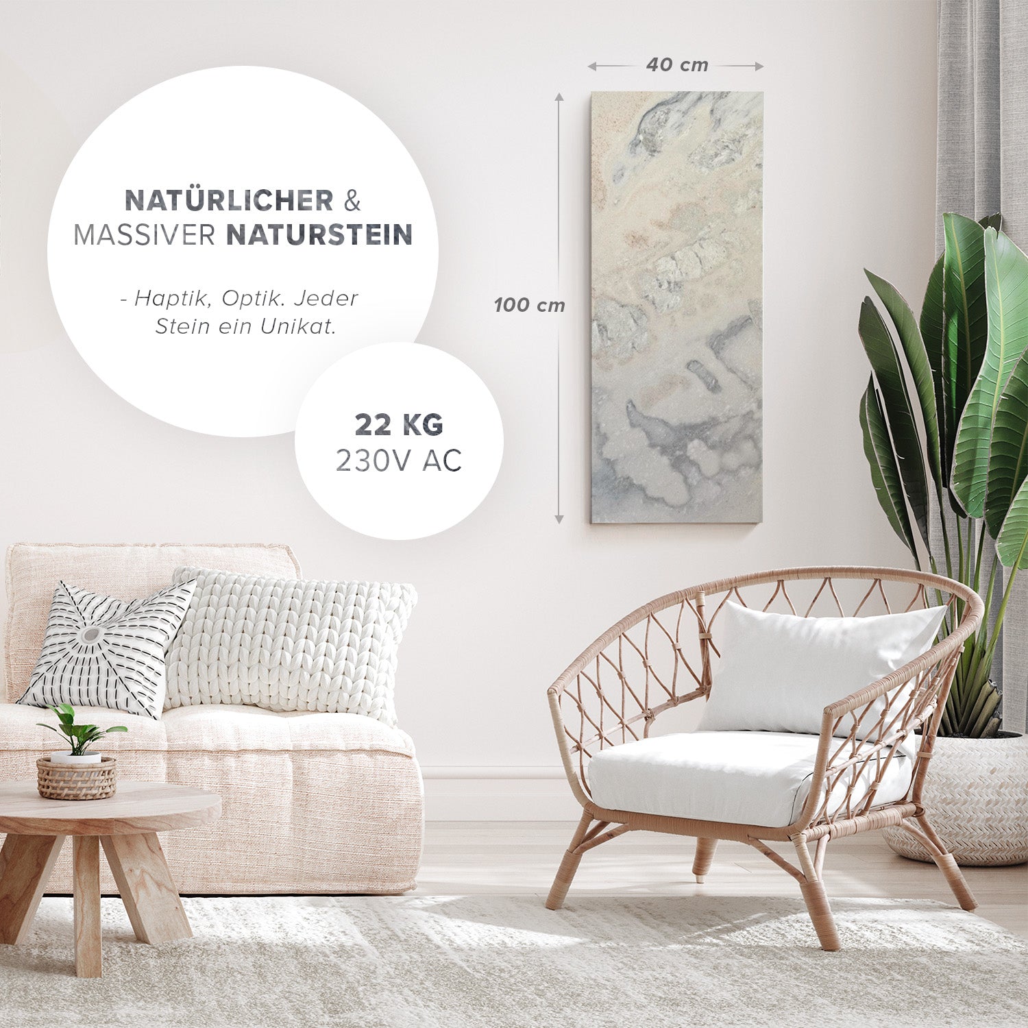 Riscaldamento a infrarossi 800 watt Linea esclusiva - Mastal