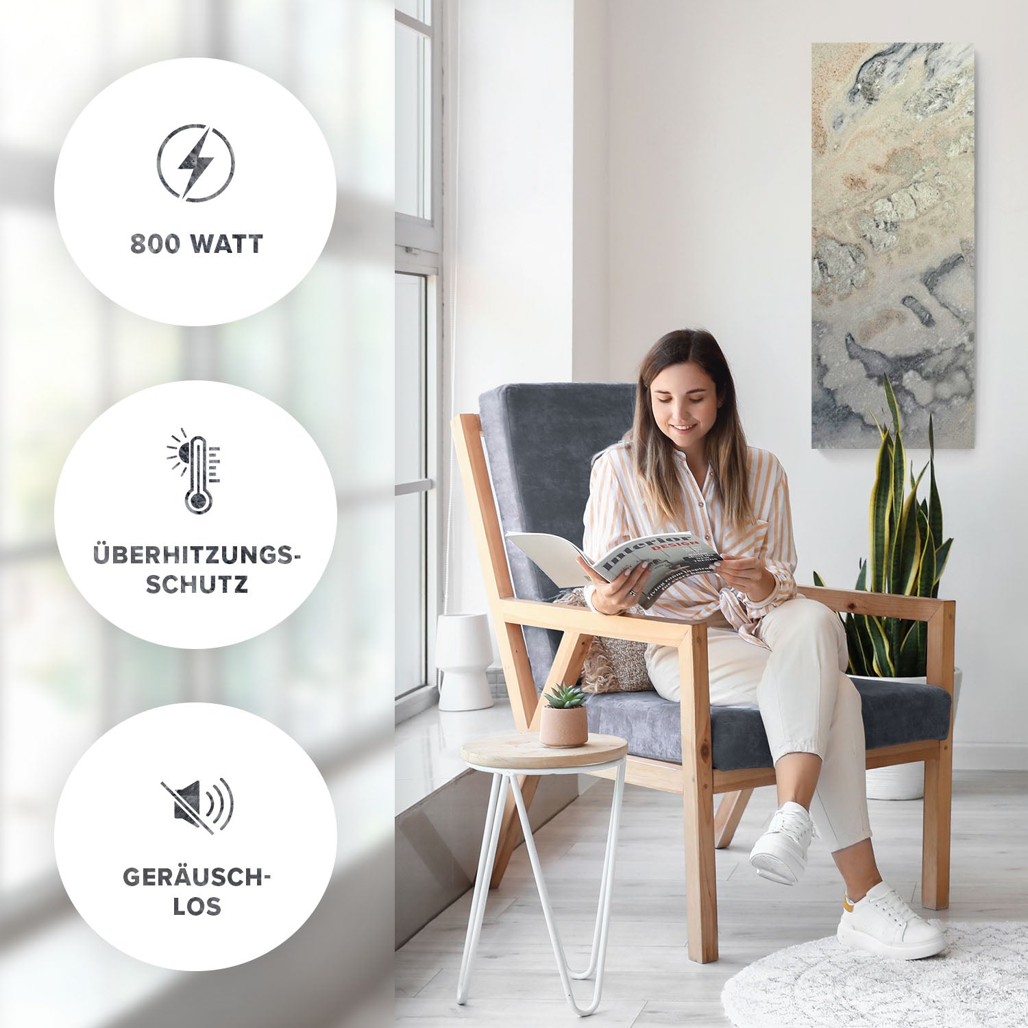 Riscaldamento a infrarossi 800 watt Linea esclusiva - Mastal