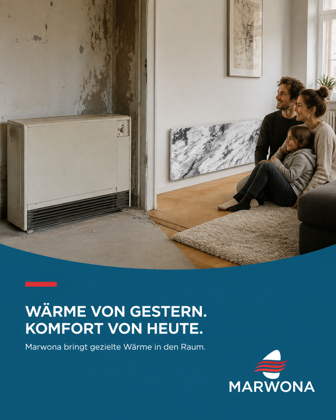 Infrarotheizung als Ersatz für Nachtspeicherofen