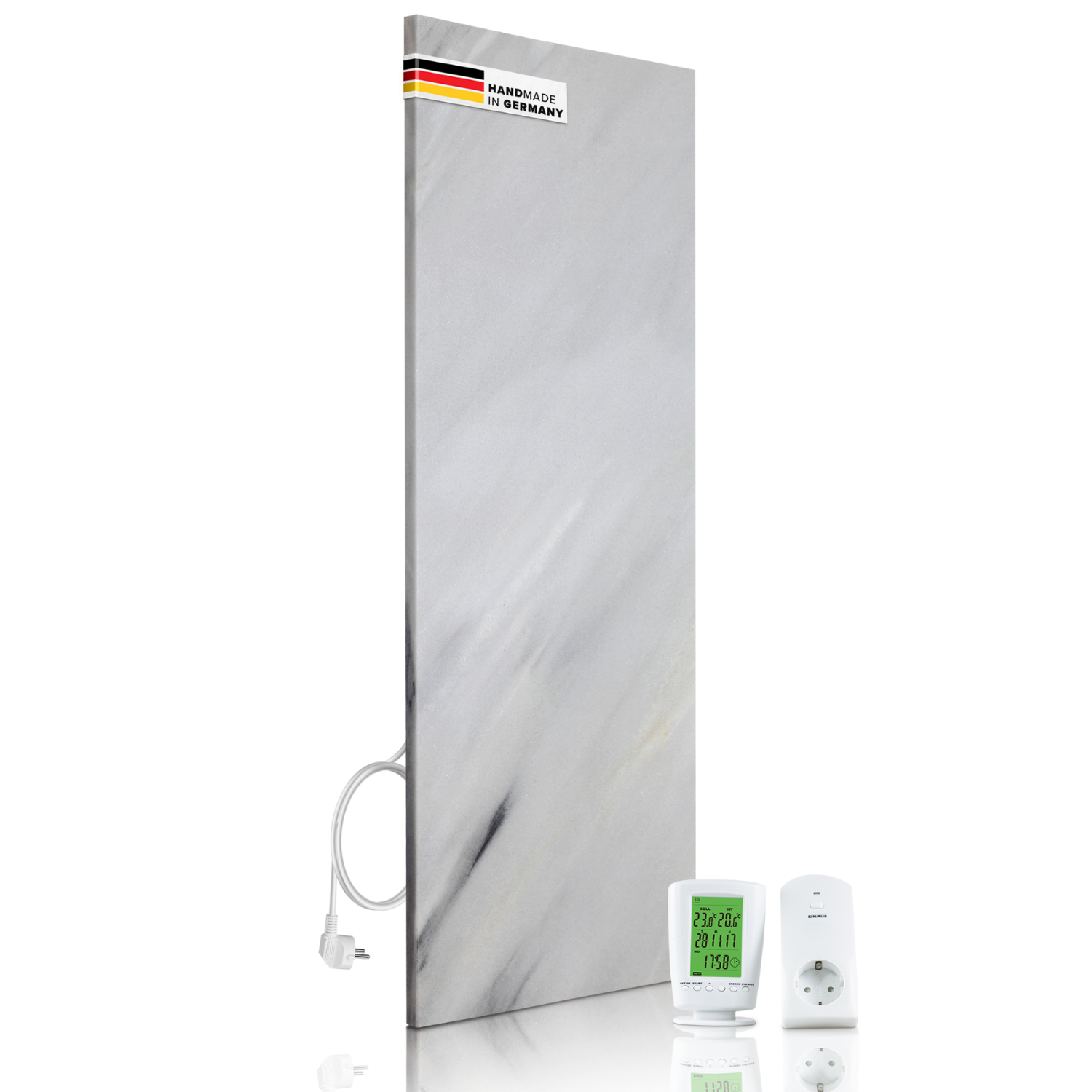 Riscaldamento a infrarossi in pietra naturale 800 watt - Bianco