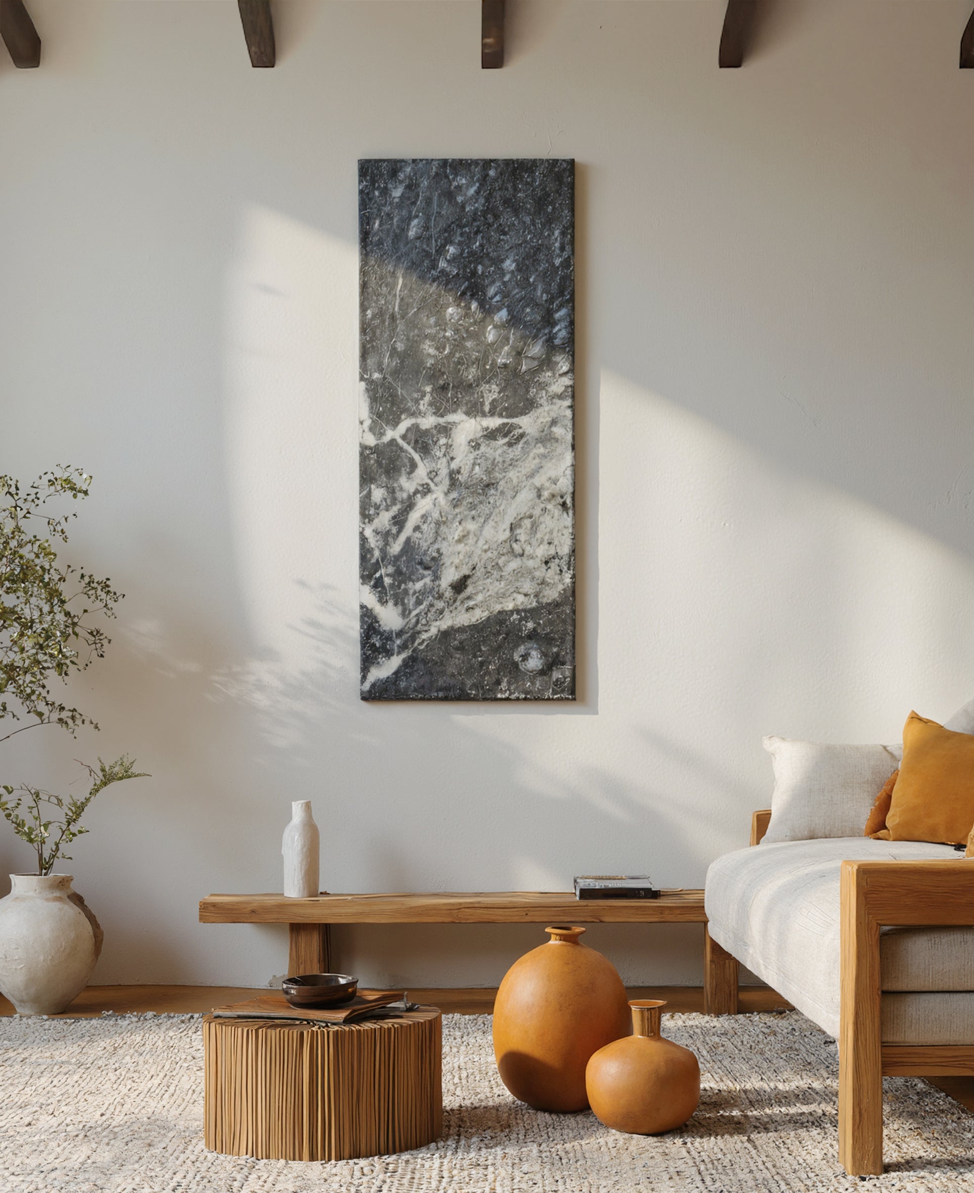 Riscaldamento a infrarossi 800 watt fatti di pietra naturale - ombra grigio